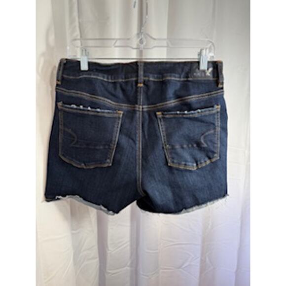 American Eagle Super Stretch Hi-Rise Shortie Women's Size 12 Cutoff Shorts - Picture 2 of 7